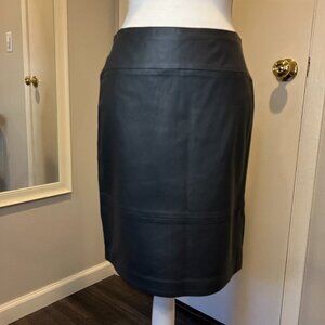 NWT Mardini Gray Leather Pencil Skirt, SIze 8